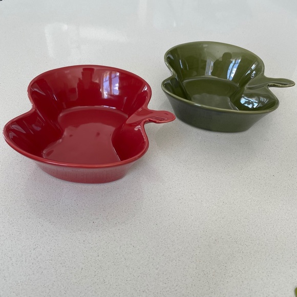 Stoneware - Apple Shape Dishes - Picture 2 of 6